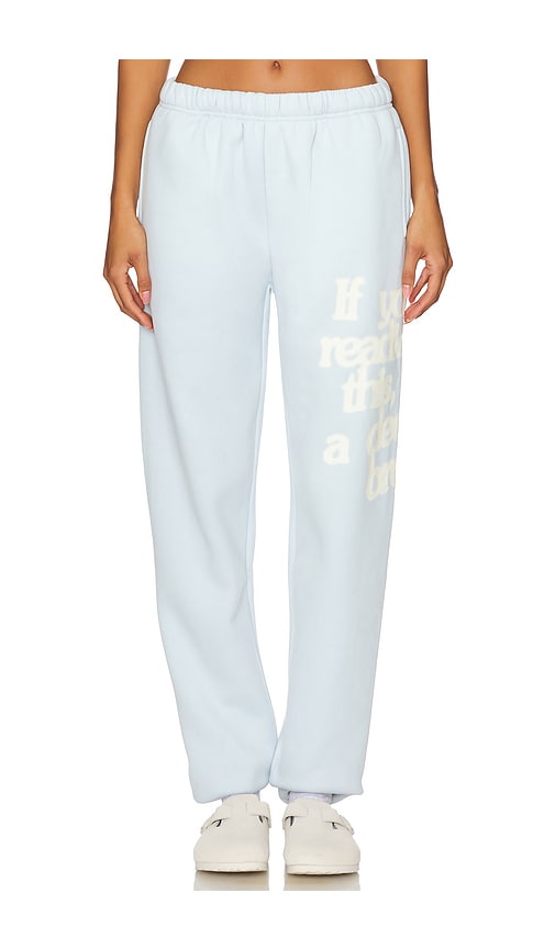 Shop The Mayfair Group Take A Deep Breath Sweatpants In 블루