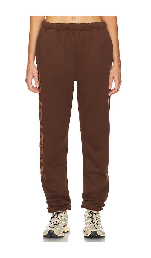 Shop The Mayfair Group Empathy Always Sweatpants In Brown