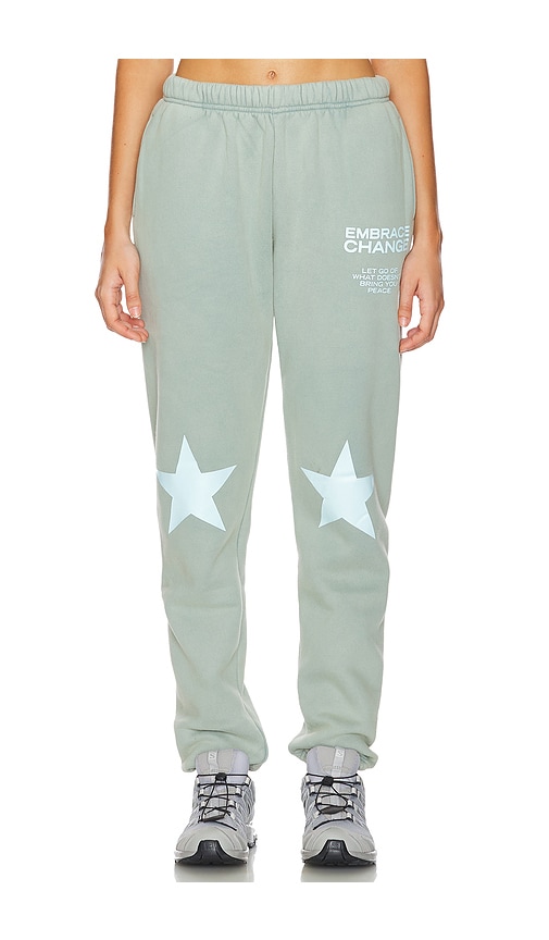 Shop The Mayfair Group Embrace Change Sweatpants In Blue