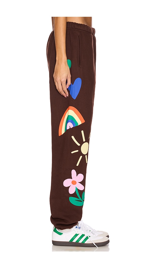 The Mayfair Group It's All Gonna Work Out Sweatpant In Chocolate