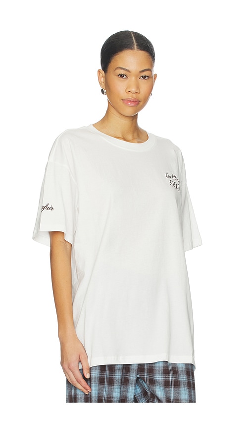  The Mayfair Group T-shirt Mit Motiv Cloud In White. Größe S/m. Also In M/l. 