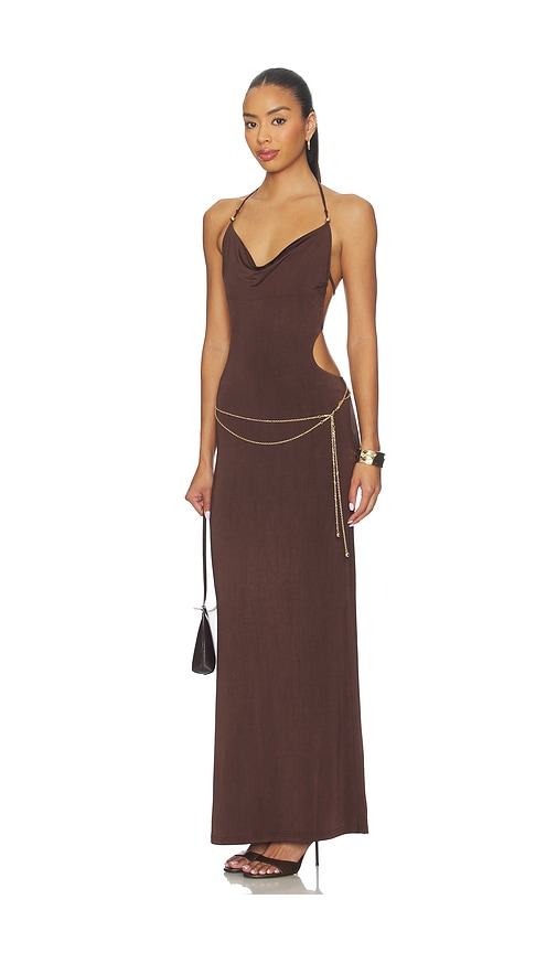 Tiger Mist Suriya Maxi Dress In Brown
