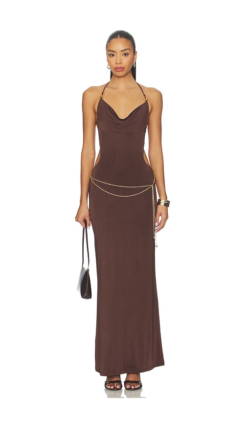 Tiger Mist Suriya Maxi Dress In Brown