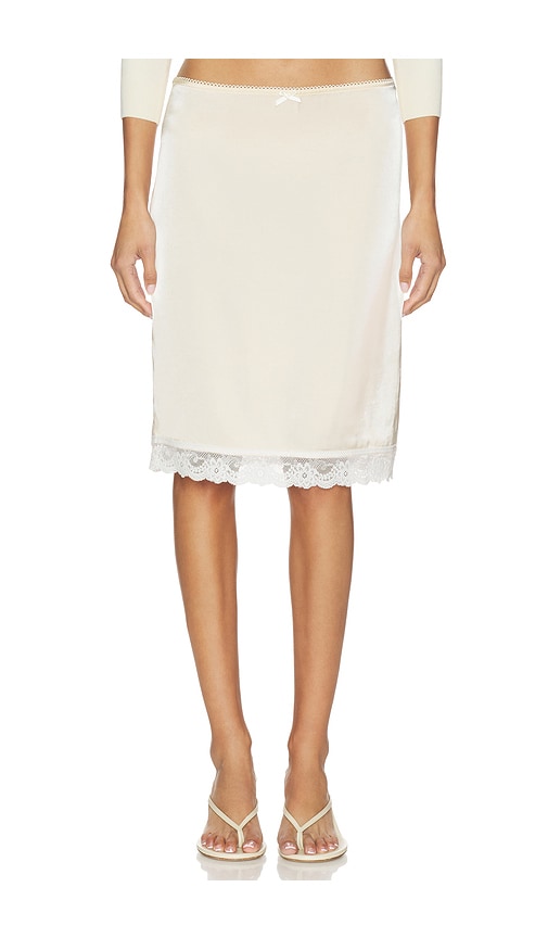 Tiger Mist Leisel Skirt in Cream. - size L (also in M, S, XL, XS)