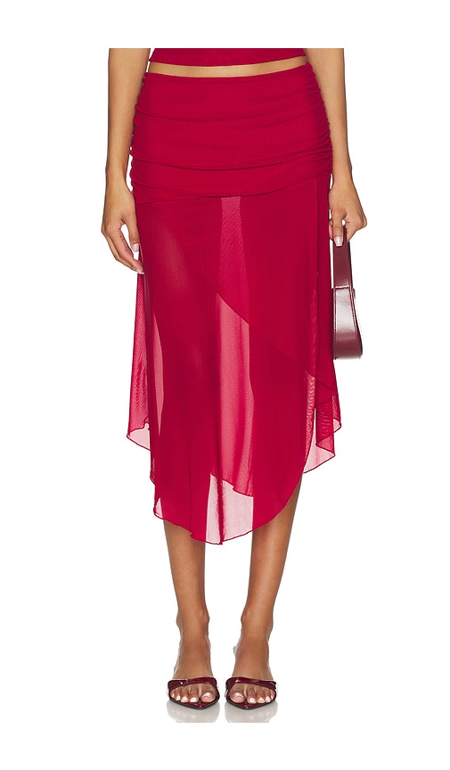 Tiger Mist Mariana Skirt In Red