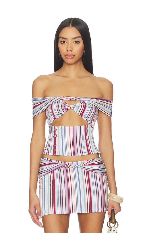 Tiger Mist Haze Twist Top