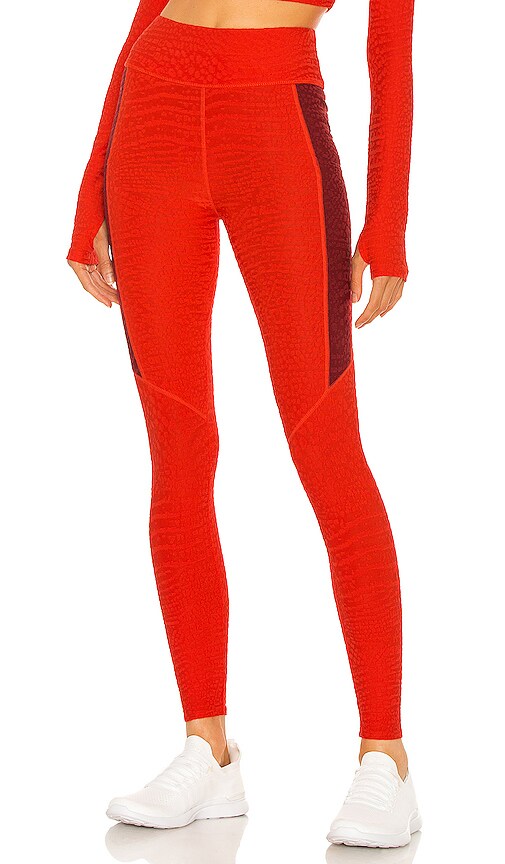 Winter Thermo Treggings Flower Aufnäher Rosen Leggings