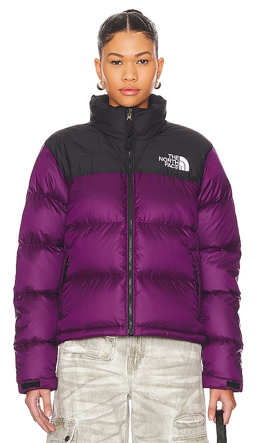 Shop The North Face 1996 Retro Nuptse Jacket In Black Currant Purple