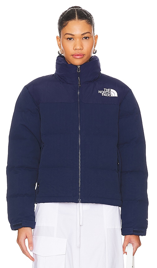 Shop The North Face W 92 Nuptse Jacket In Summit Navy