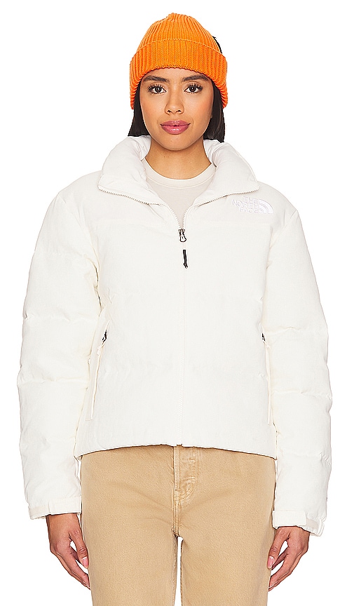 Shop The North Face W 92 Ripstop Nuptse Jacket In White Dune