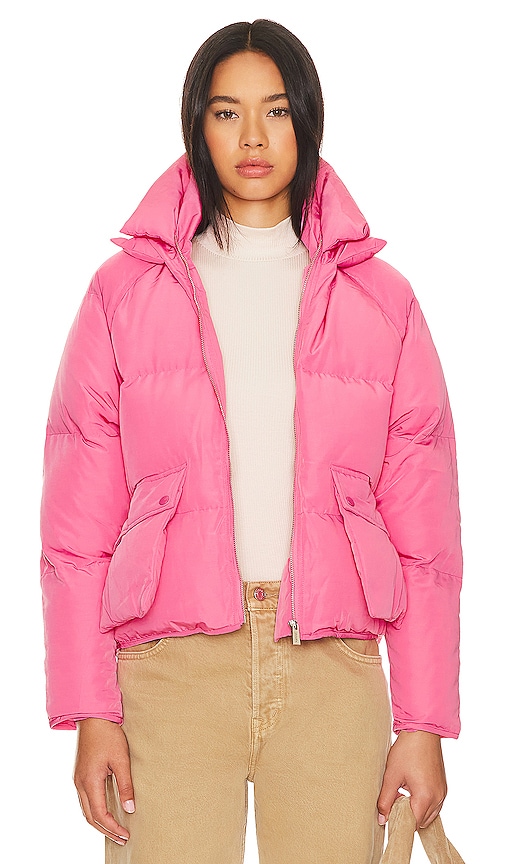 Toast Society Pluto Puffer Jacket In Pink