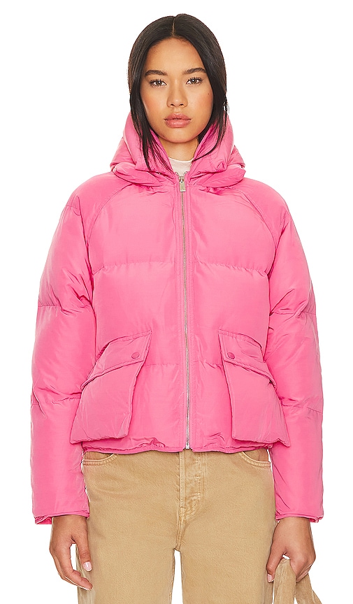 Shop Toast Society Pluto Puffer Jacket In Pink