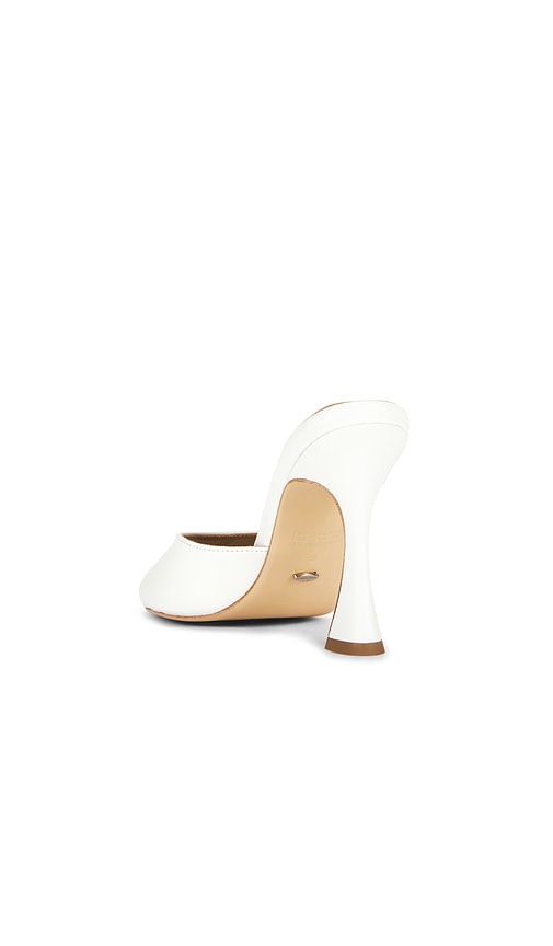  Tony Bianco Pantolette Mit Absatz Und Offener Zehenpartie Victoria In White. Größe 5. Also In 6, 7, 7.5, 8, 8.5, 9, 9.5. 