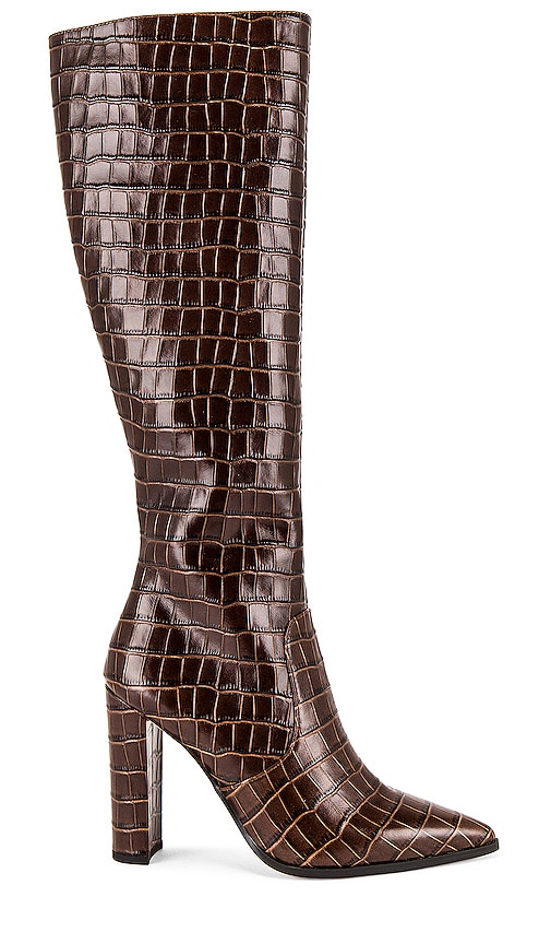 Tony Bianco Lucille Boot in Choc Croc 