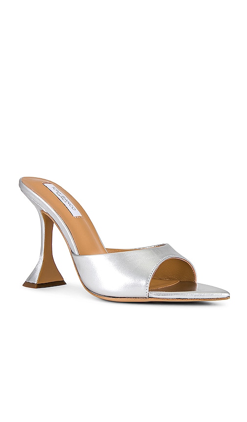 Shop Tony Bianco Marcel Mule In Silver Nappa Metallic