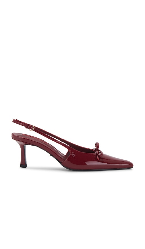 Tony Bianco Quill Slingback In Bordeaux Patent