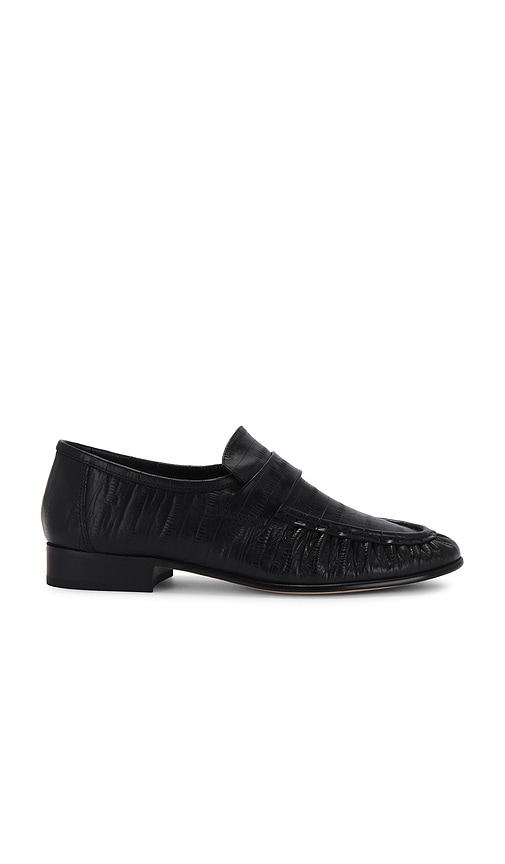 Tony Bianco Gatsby Loafer In Black Anguille