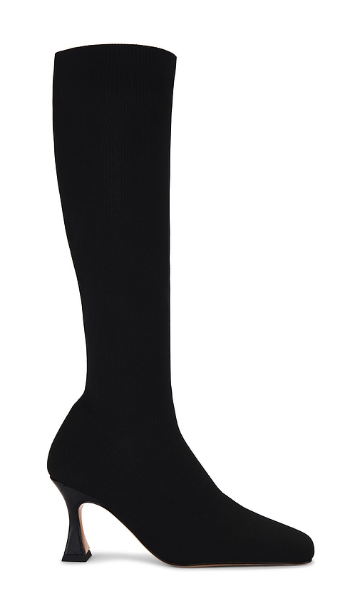 Shop Tony Bianco Feline Boot In Black Sock Knit