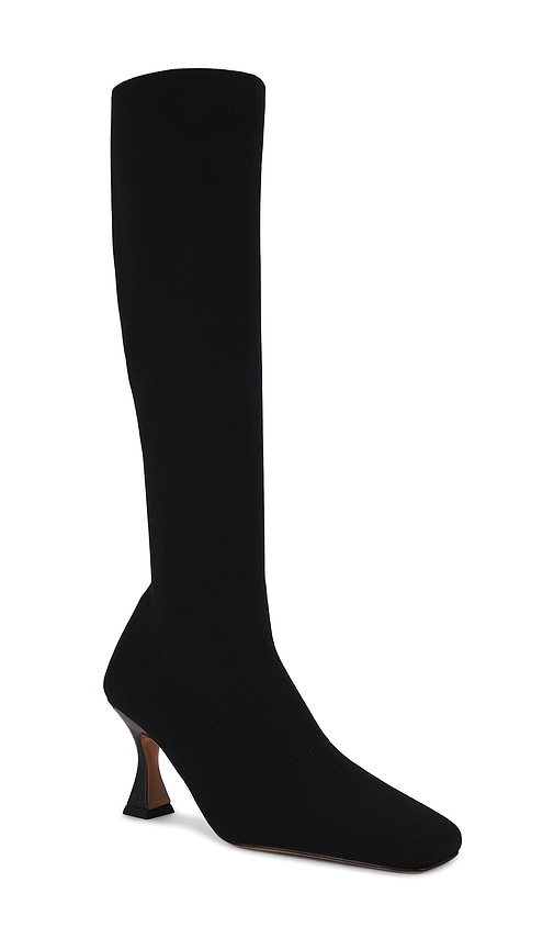 Shop Tony Bianco Feline Boot In Black Sock Knit