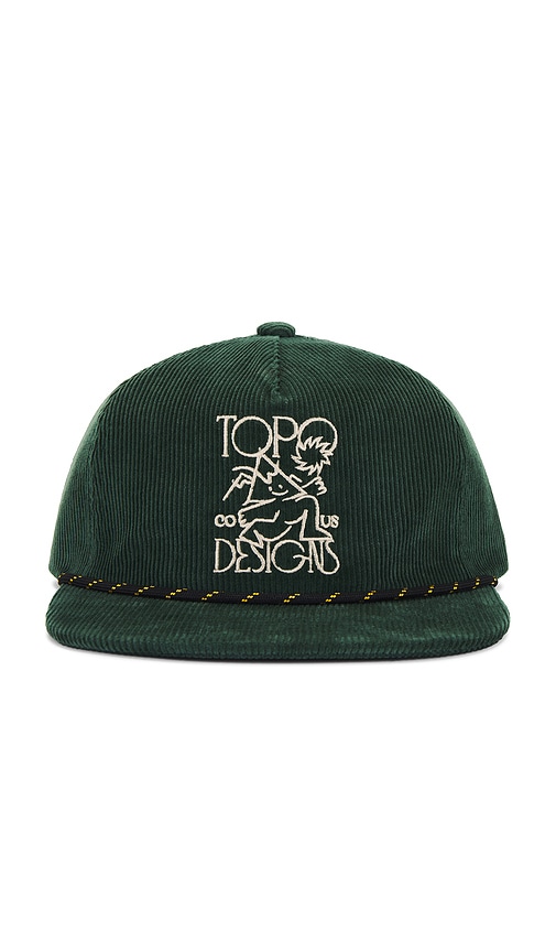 Shop Topo Designs Corduroy Trucker Hat In 올리브