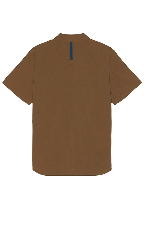 Shop Topo Designs Global Short Sleeve Shirt In Brown