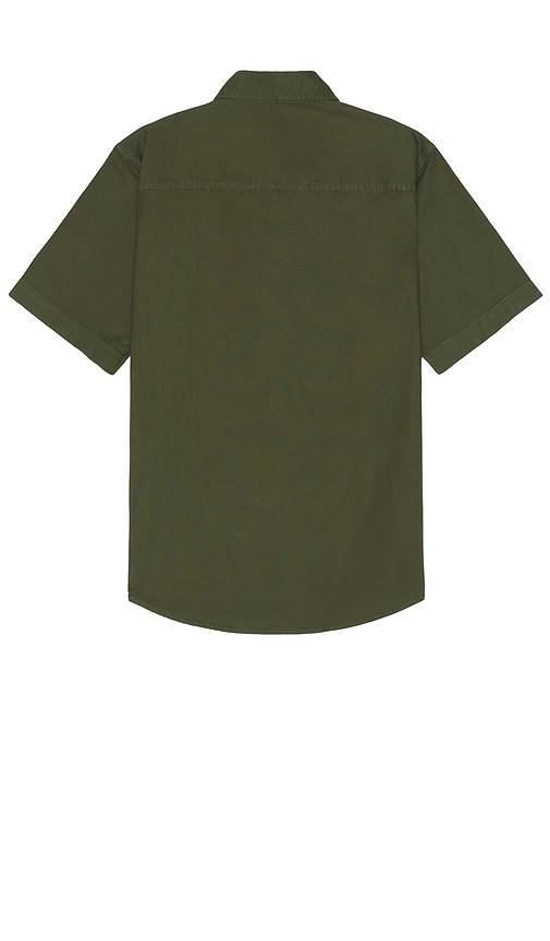 Shop Topo Designs Dirt Desert Short Sleeve Shirt In Olive