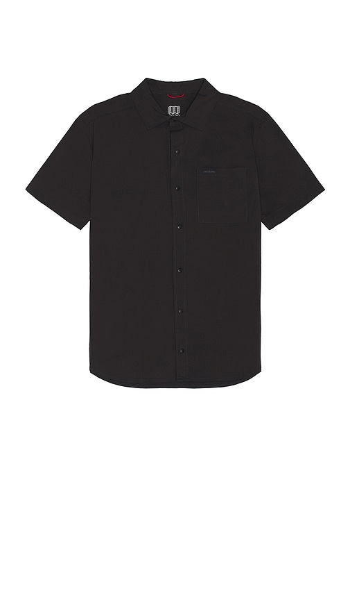 Shop Topo Designs Global Short Sleeve Shirt In 黑色