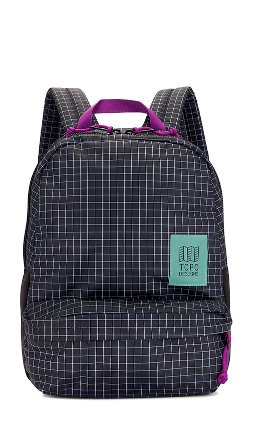 Shop Topo Designs Dash Pack Backpack In Black & White Grid