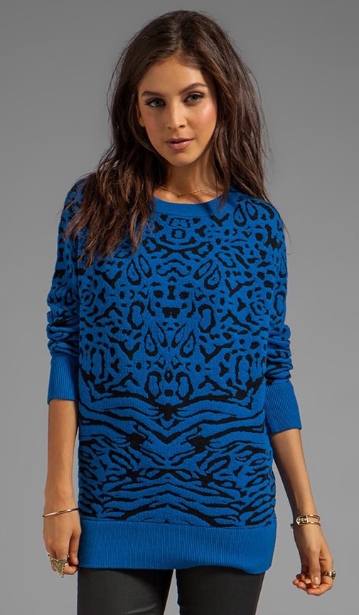 Randy Puffy Leopard Sweater