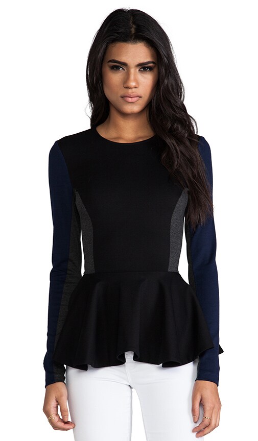 Judy Color Block Ponti Top