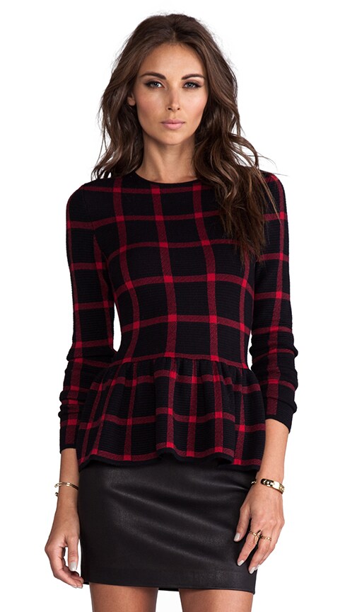 plaid peplum