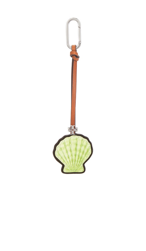 Tory Burch Leather Shell Key Fob