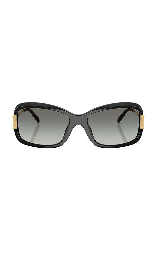 Tory Burch Embellished-temples Geometric Sunglasses In Black