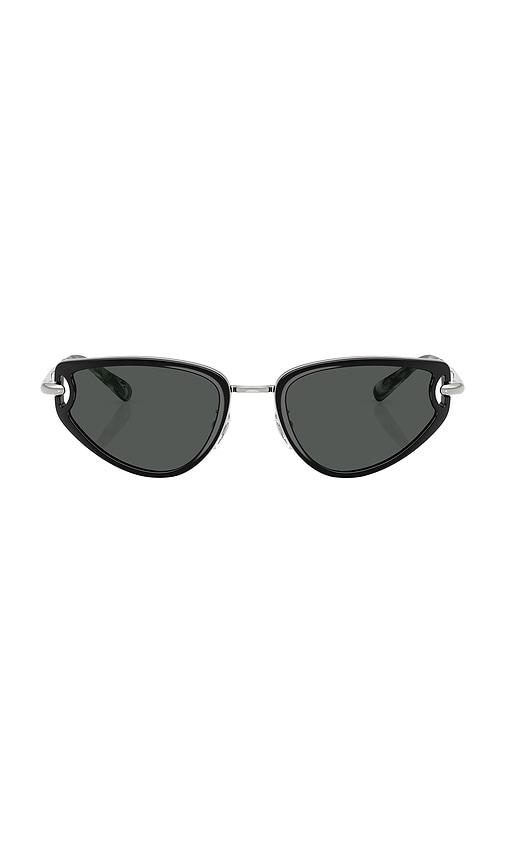 Oval Sunglasses in Black.