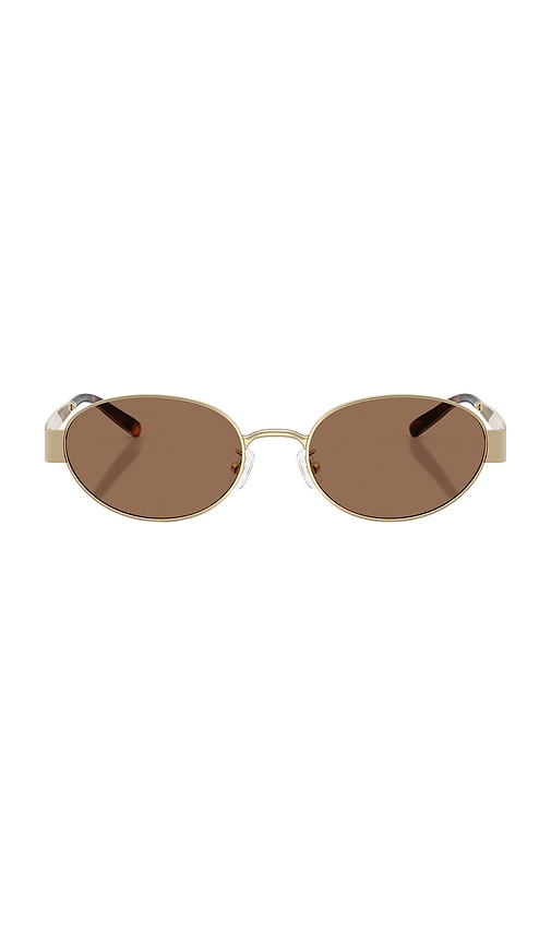 Tory Burch 54mm Oval Sunglasses In Gold