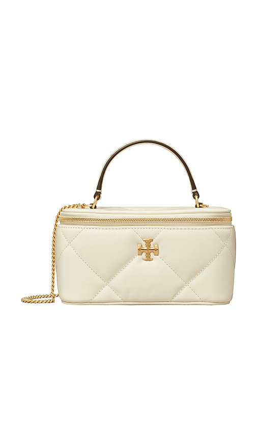 Tory Burch Kira Diamond Quilt Vanity Case In Neutral