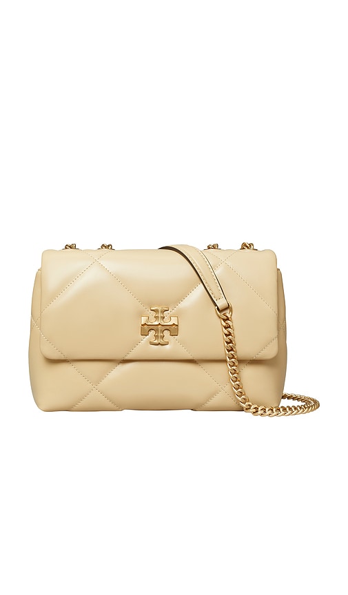 Tory Burch Small Kira Diamond Quilt Convertible Shoulder Bag In Gold