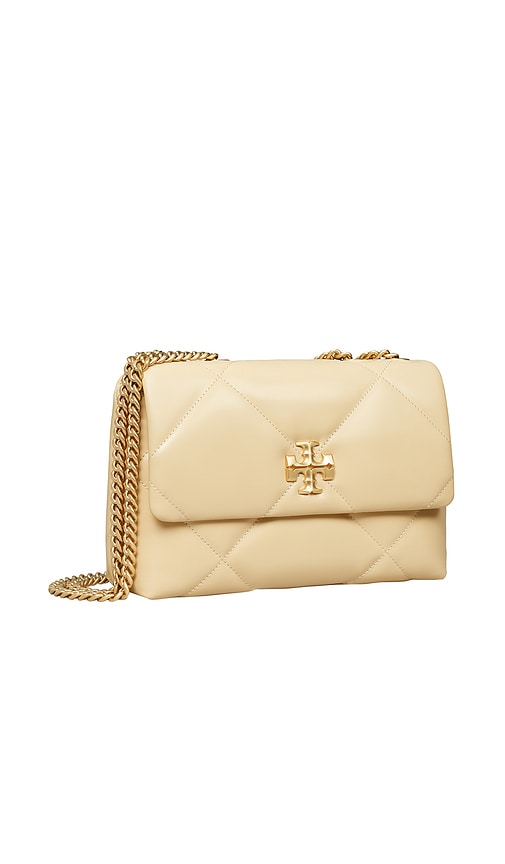 Tory Burch Small Kira Diamond Quilt Convertible Shoulder Bag In Gold