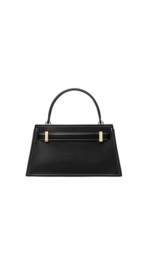 Tory Burch Lee Radziwill Pebble Mini Top Handle Bag In Black