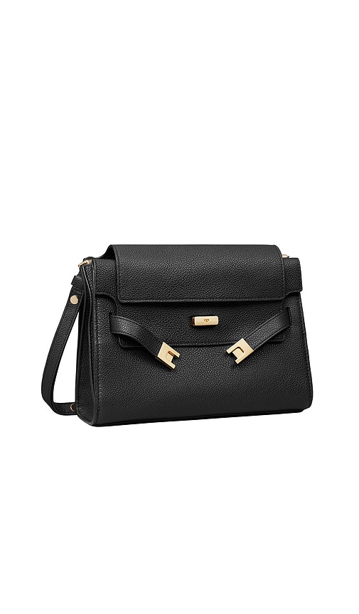 Tory Burch Lee Radziwill Shoulder Bag In Black