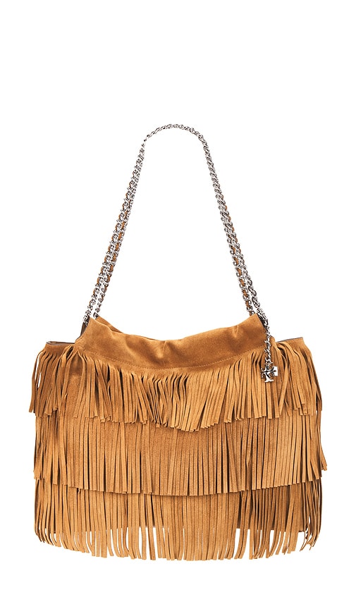 Tory Burch Fleming Fringe Hobo Bag