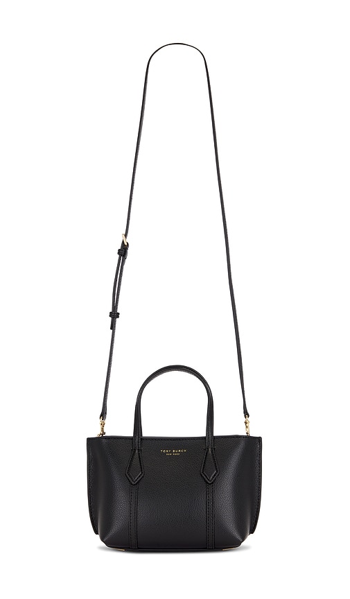 Tory Burch Perry Mini Tote Bag In Black