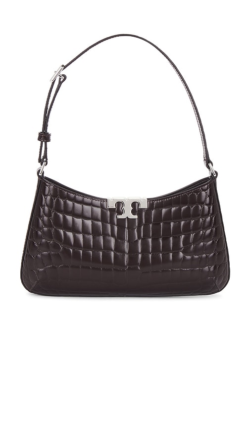 Tory Burch Eleanor Croc Embossed Slim Shoulder Bag