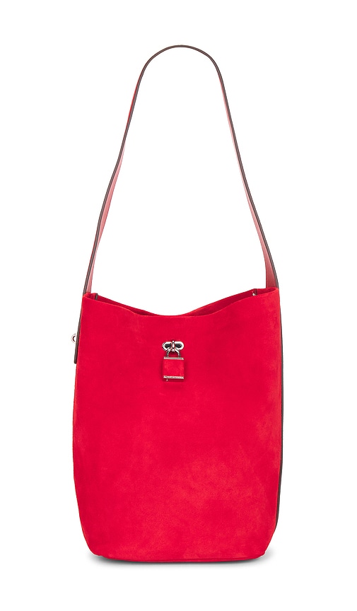 Tory Burch Suede Slim Bucket Bag
