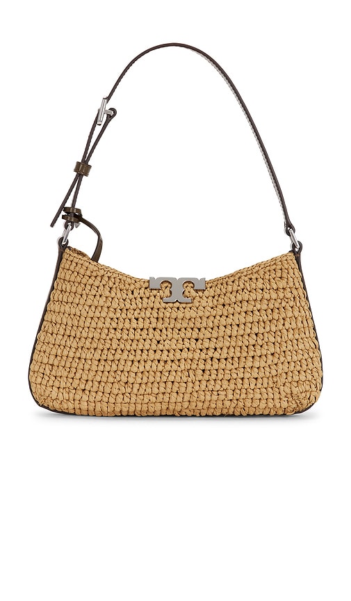 Tory Burch Eleanor Straw Slim Shoulder Bag