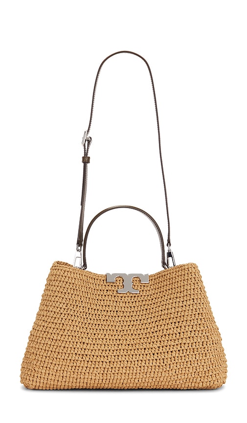 Tory Burch Eleanor Straw Satchel Bag