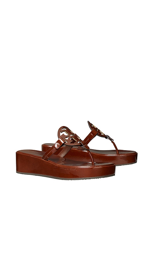 Tory Burch Miller Wedge Sandal In Brown