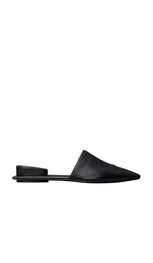 Tory Burch Pointed Toe Pierced Mule In Black