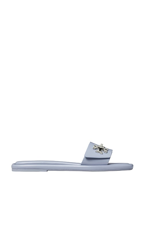 Tory Burch T Lock Slide Sandal In Blue