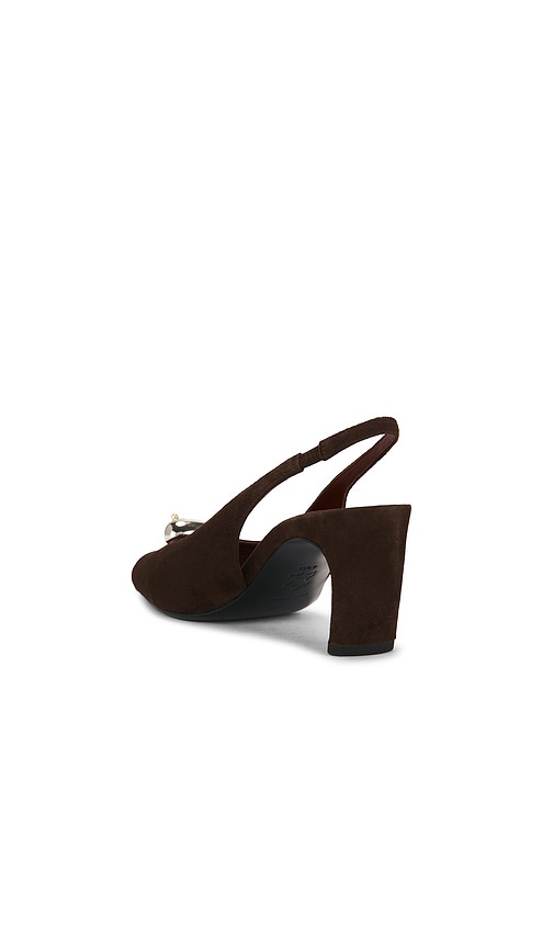  Tory Burch Pierced Xl Slingback Pump In Chocolate. Taglia 7. Also In 6.5, 7.5, 8, 10, 6, 8.5, 9, 9.5. 